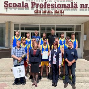 Echipa Școlii Profesionale nr.4 din mun. Bălți a participat activ la Ștafeta atletică