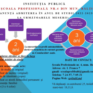 Admiterea 2022-2023